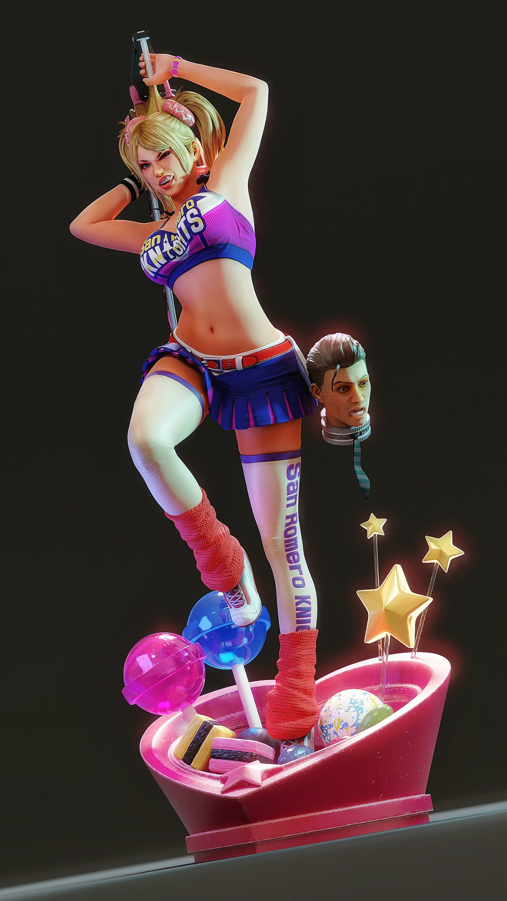 Sugarblade Cheerleader Statue