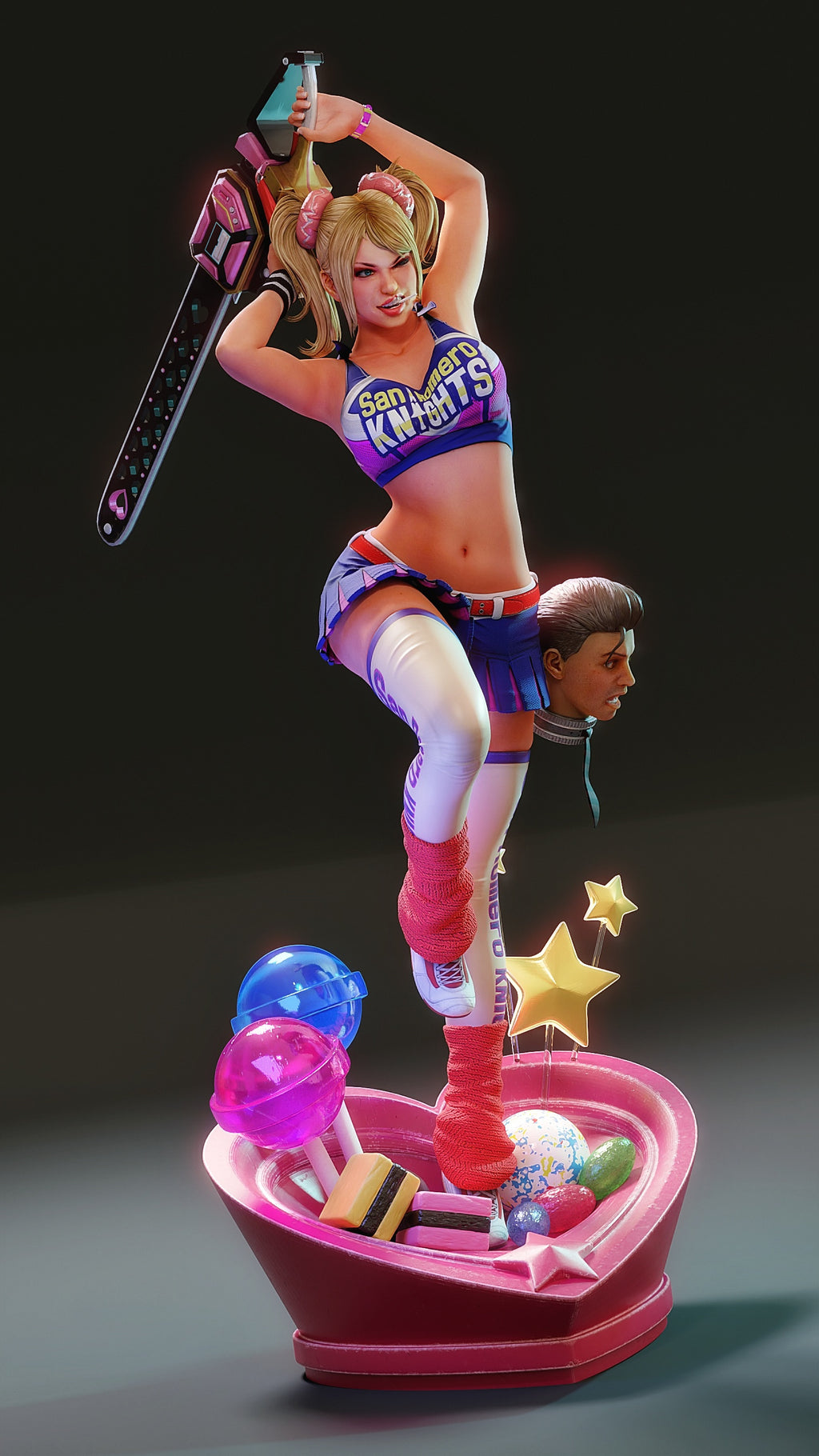 Sugarblade Cheerleader Statue