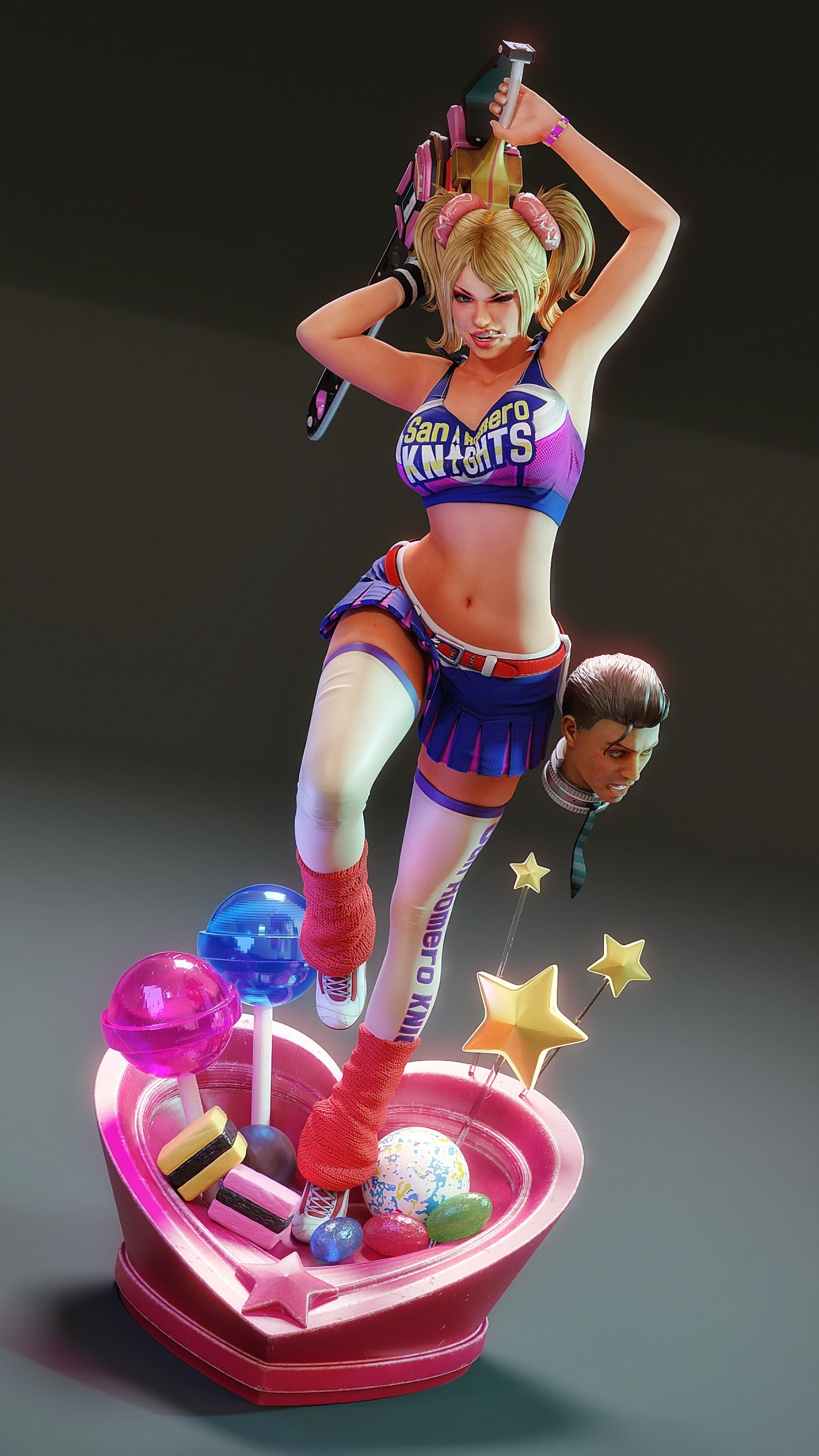 Sugarblade Cheerleader Statue
