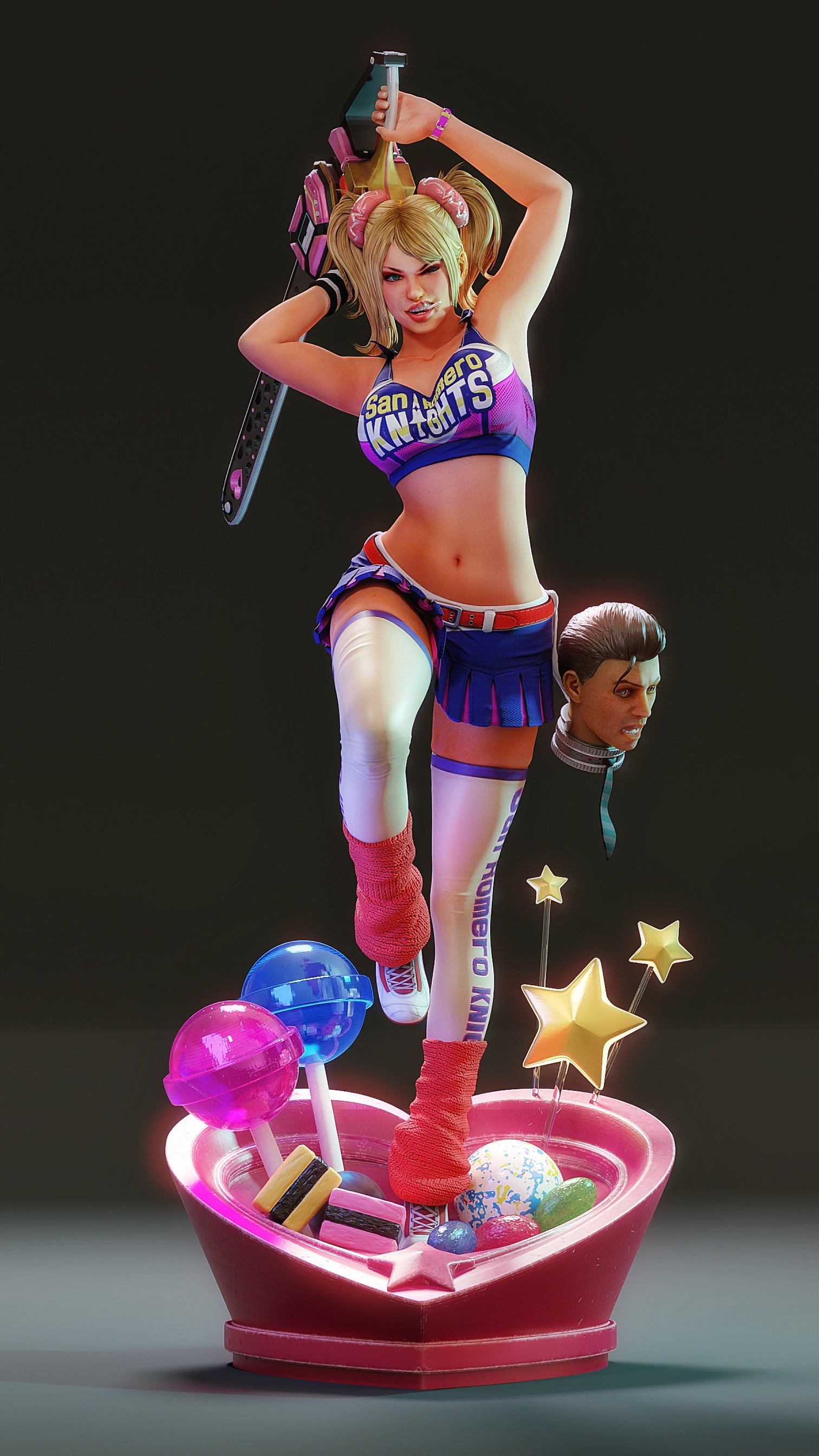 Sugarblade Cheerleader Statue