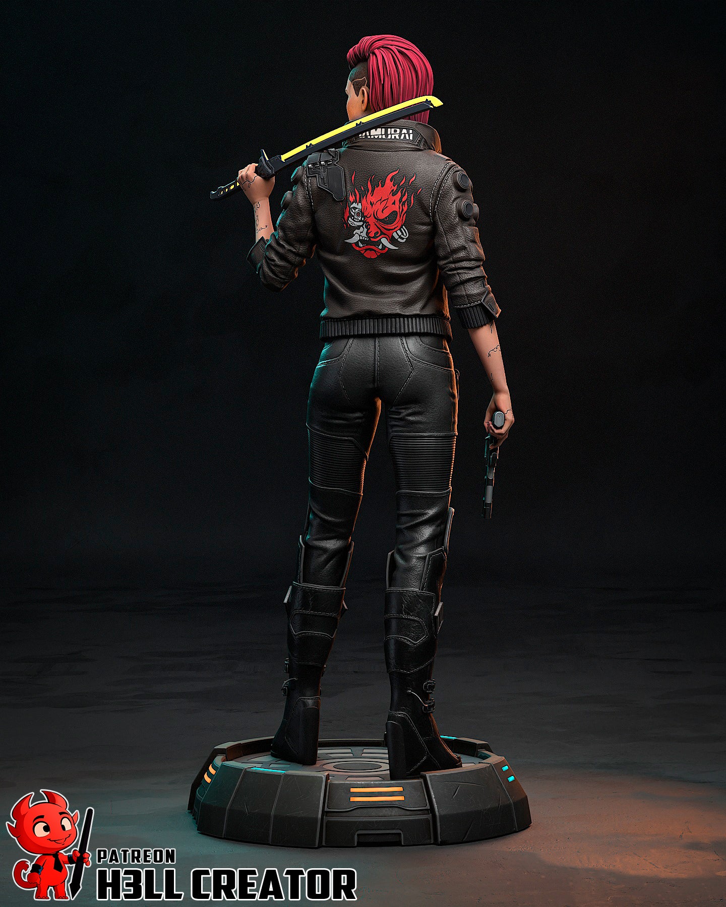 V Night City Statue