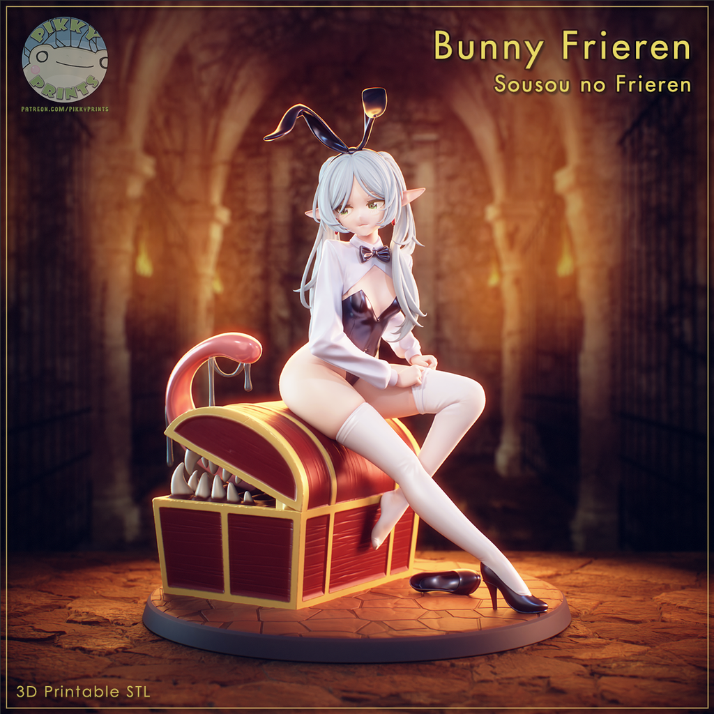 Bunny Elf Mage Figure