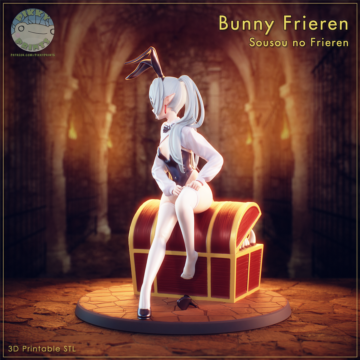 Bunny Elf Mage Figure