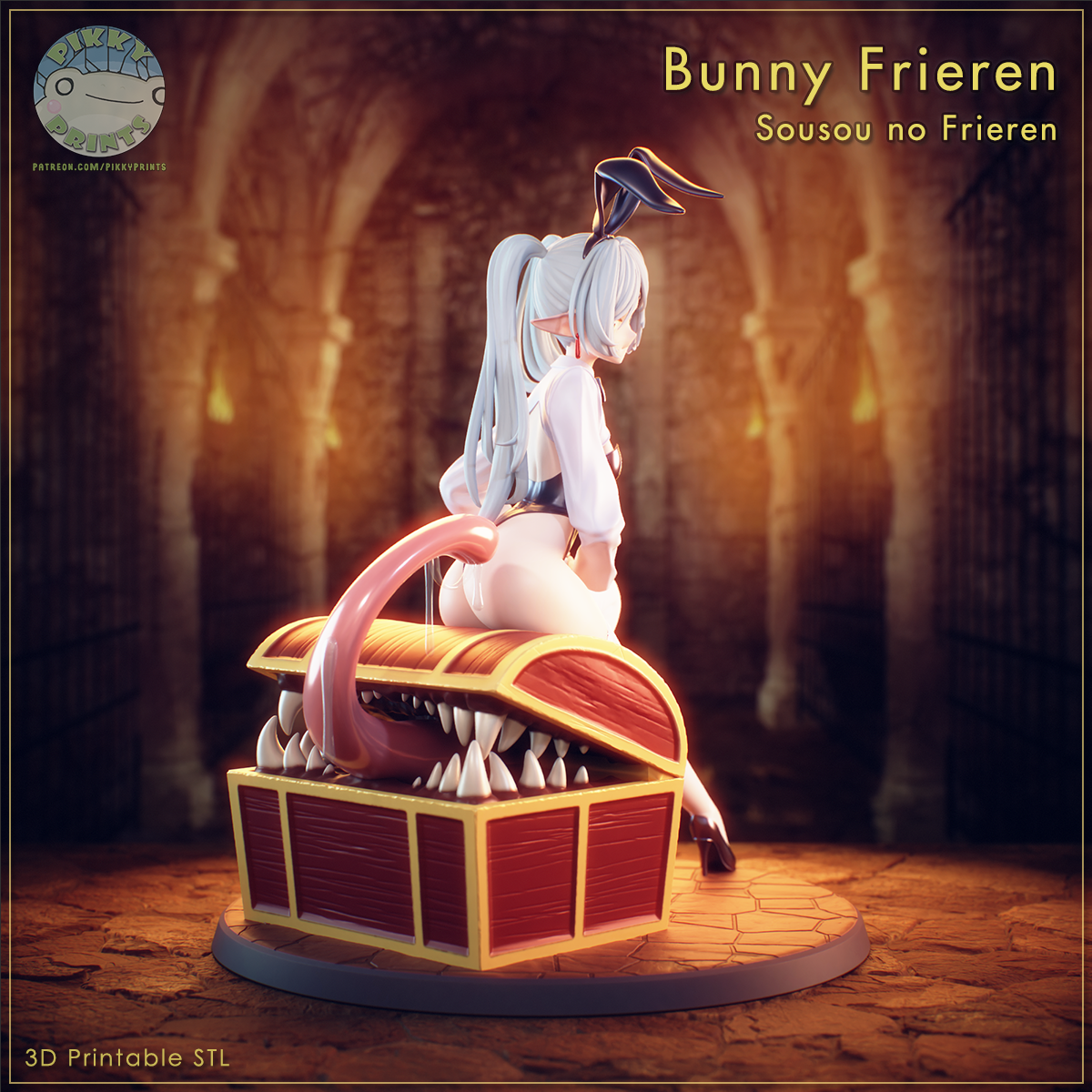 Bunny Elf Mage Figure