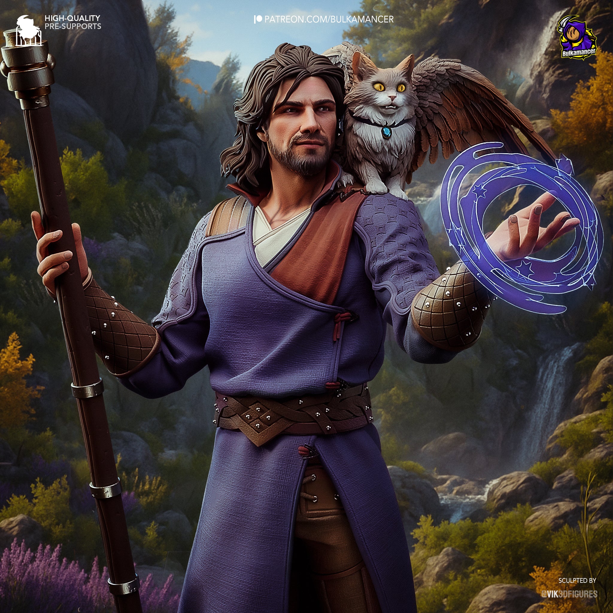 Arcane Wizard Statue