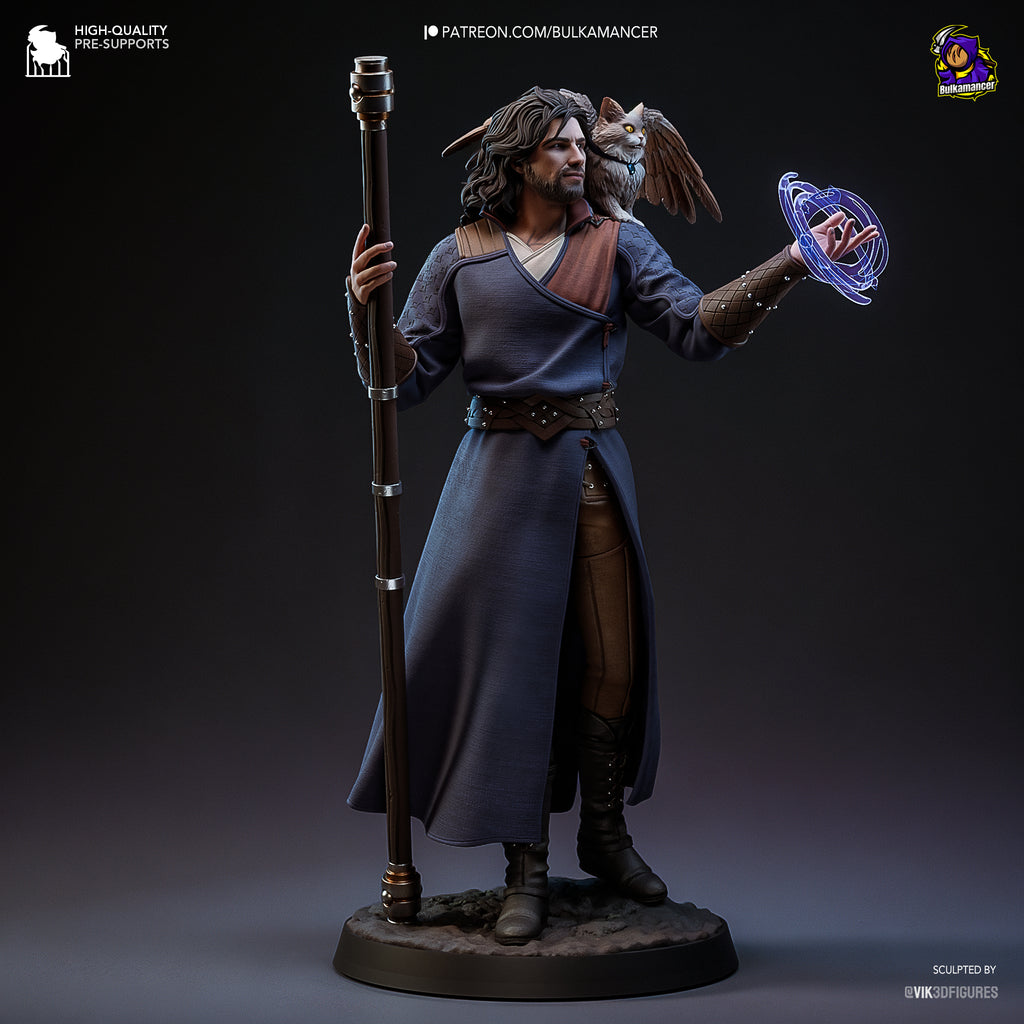 Arcane Wizard Statue