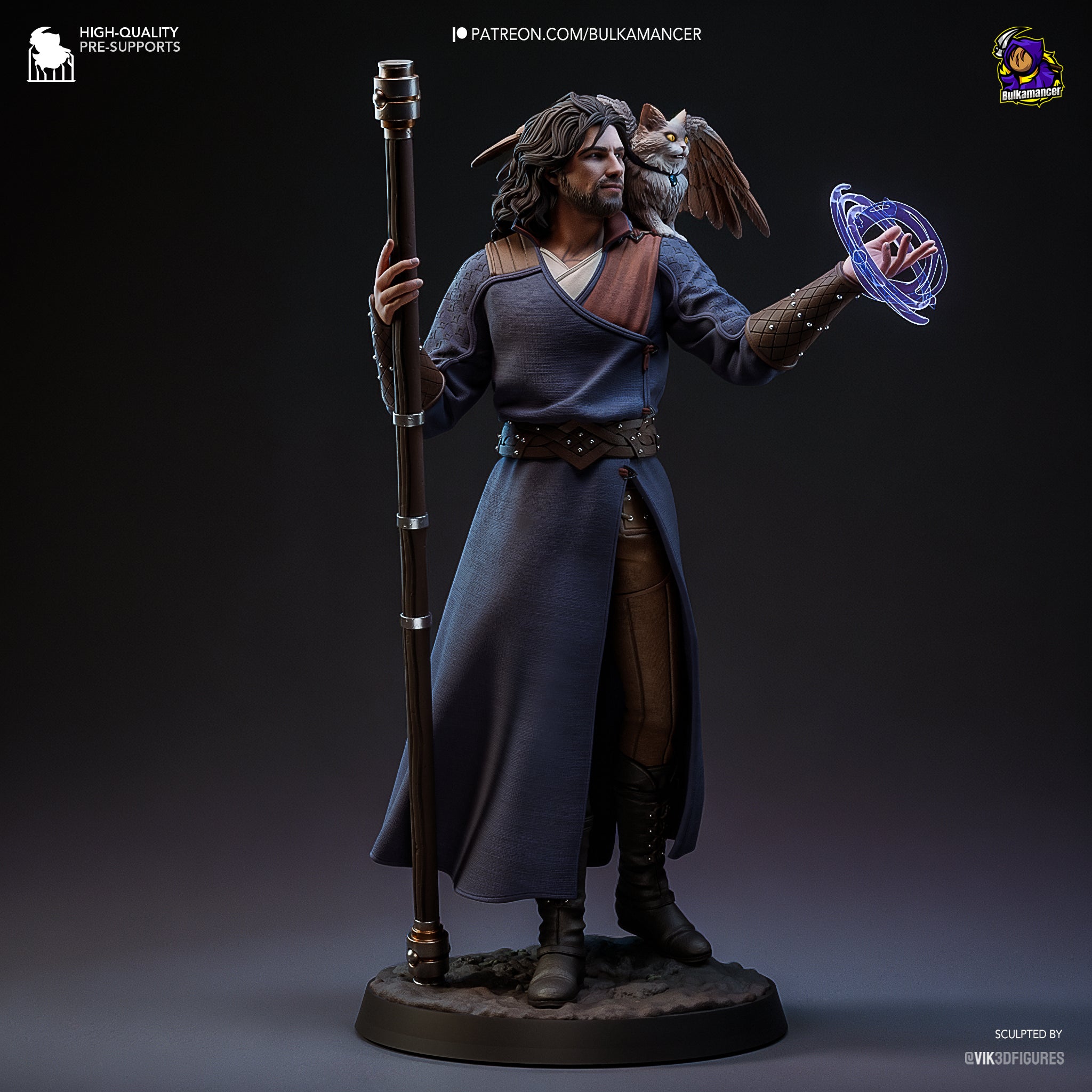 Arcane Wizard Statue
