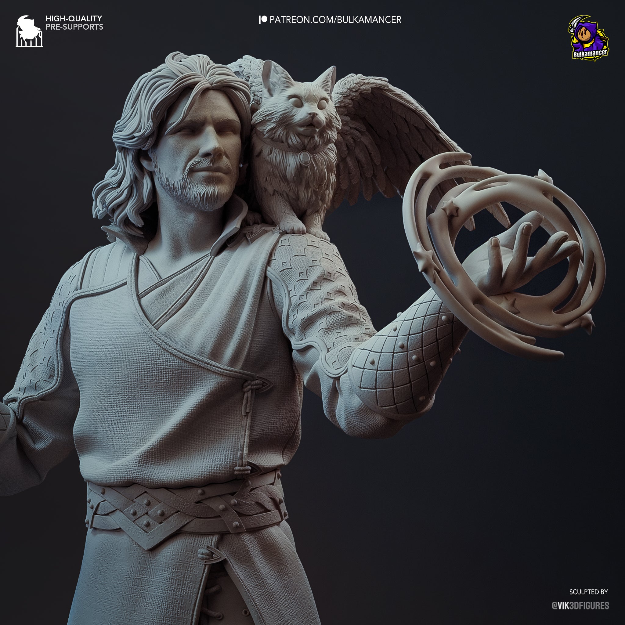 Arcane Wizard Statue