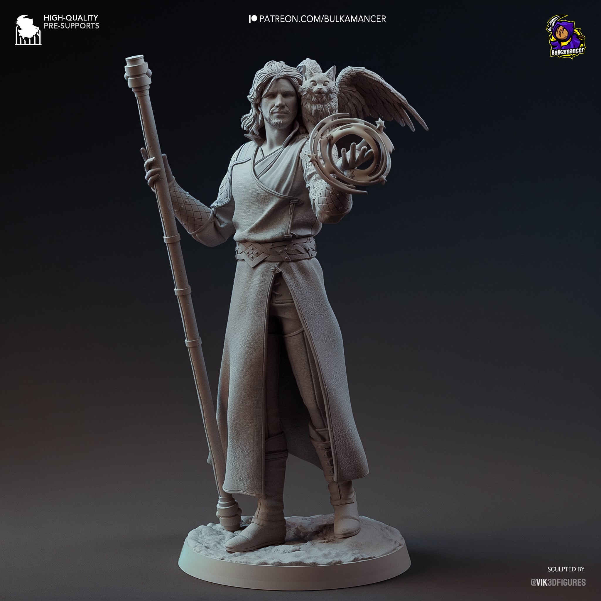 Arcane Wizard Statue