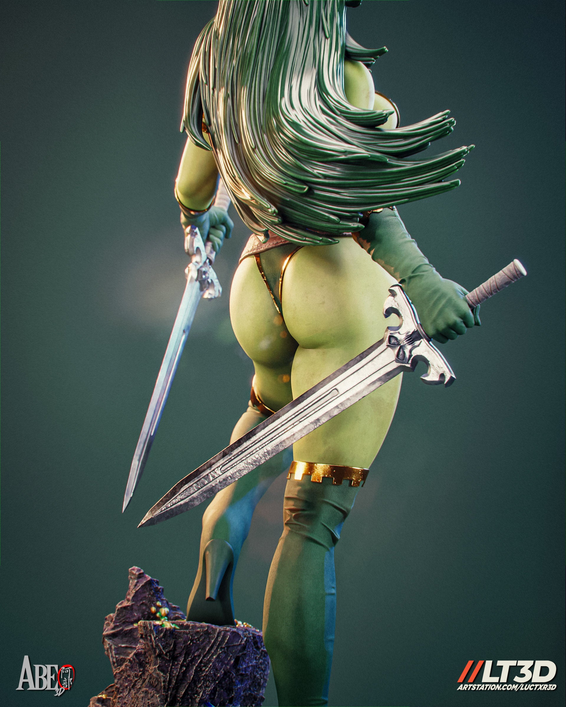 Gamora Space Assassin Statue