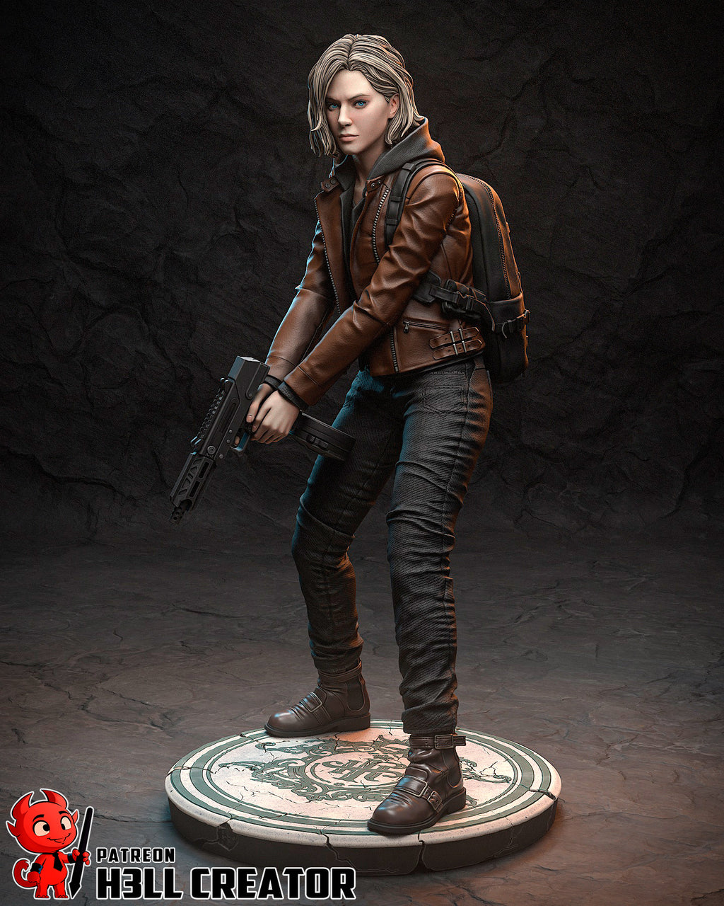 Horror Survivor Heroine Statue