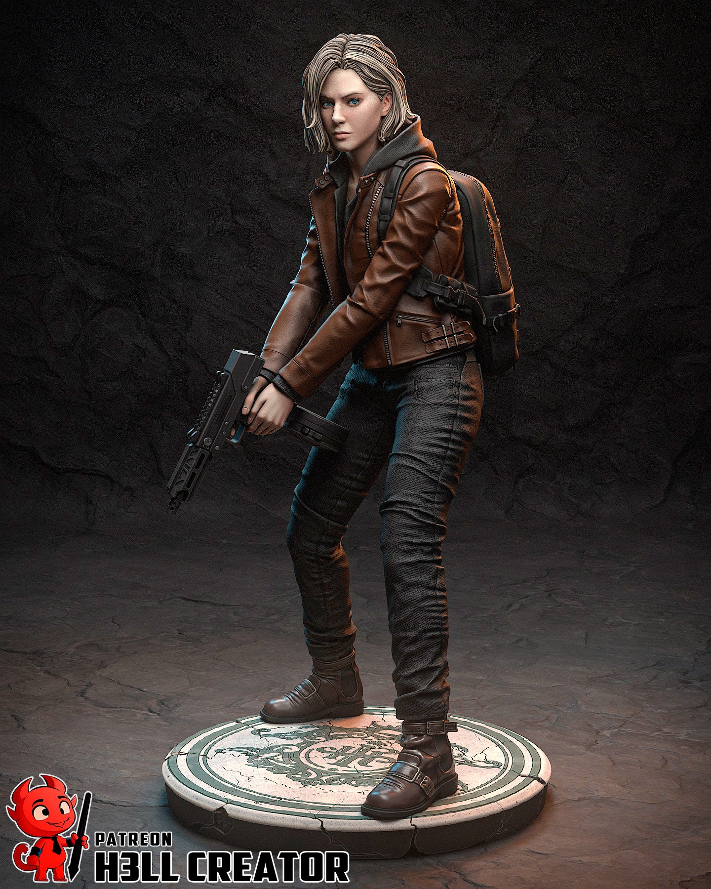 Horror Survivor Heroine Statue