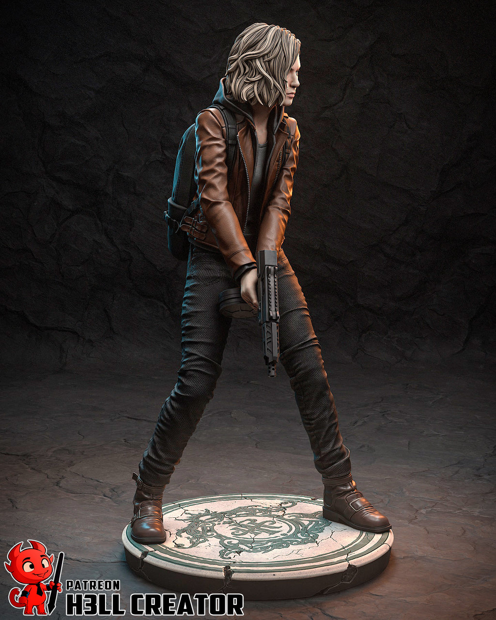 Horror Survivor Heroine Statue