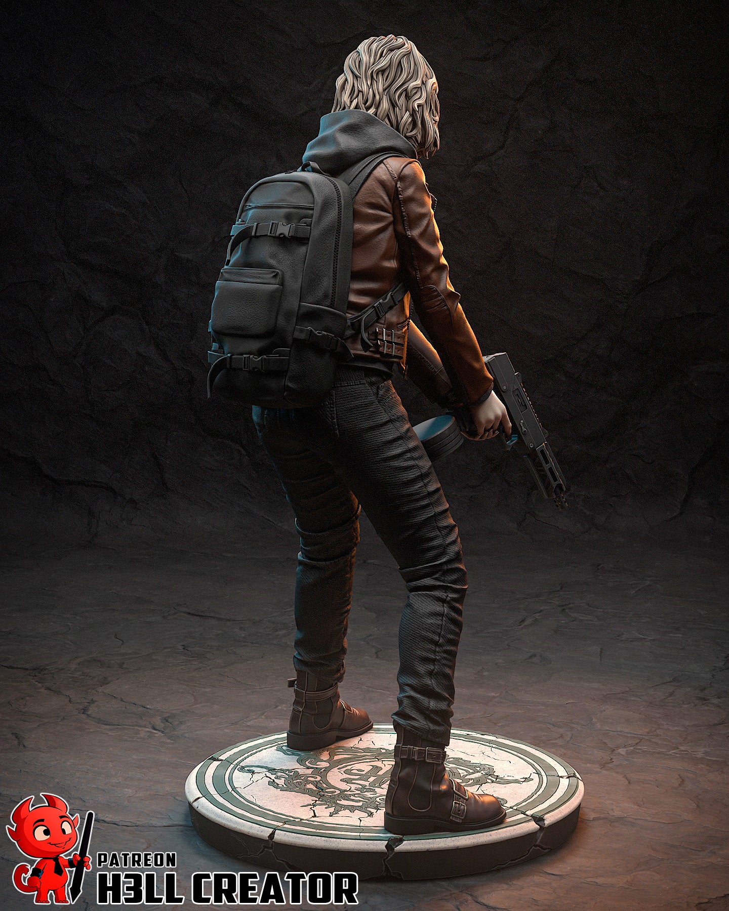 Horror Survivor Heroine Statue
