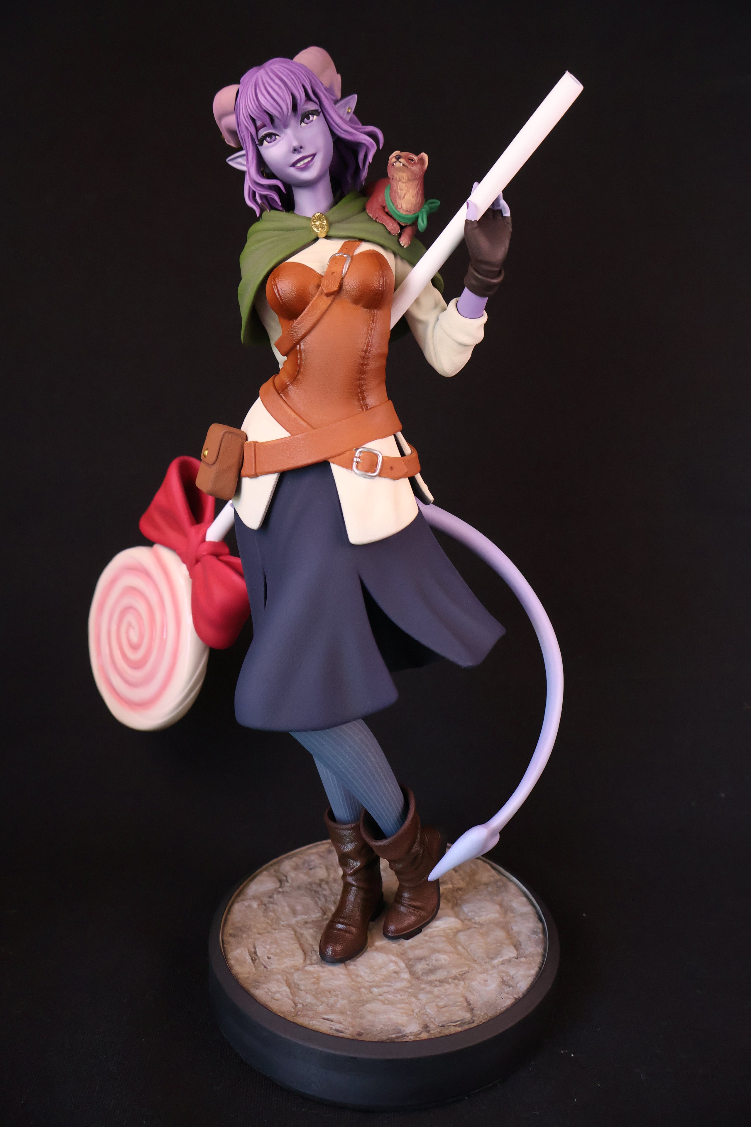 Tiefling Cleric Statue