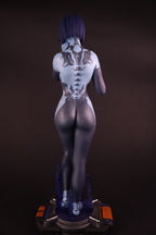 Blue AI Companion Statue