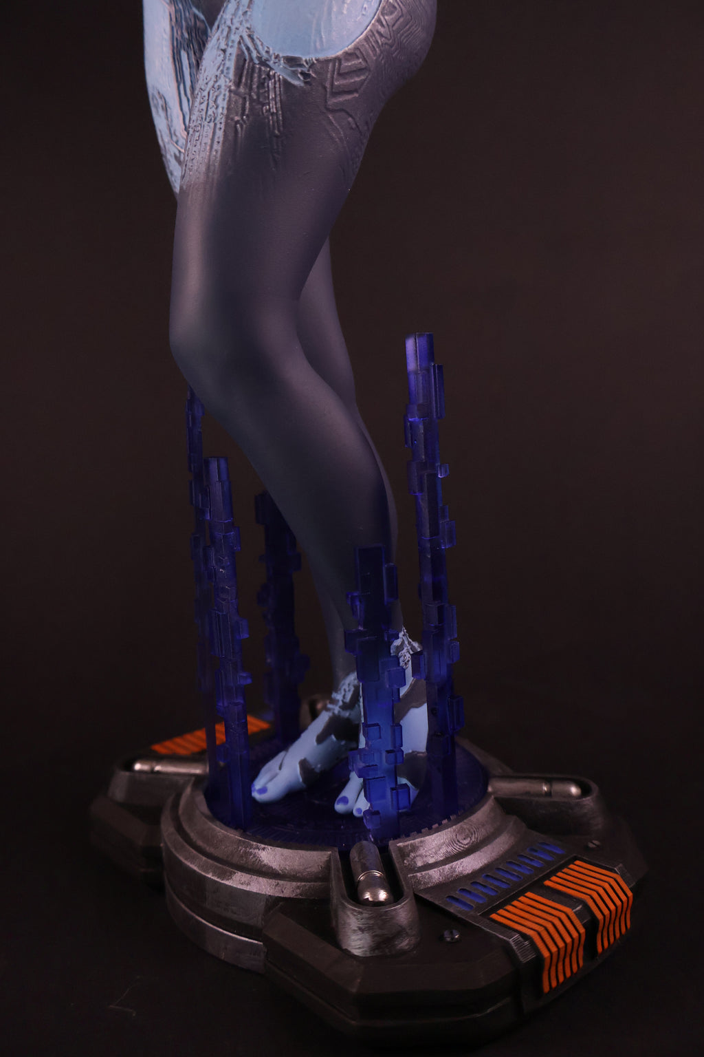 Blue AI Companion Statue