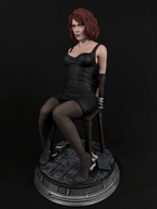 Black Suit Spy Statue