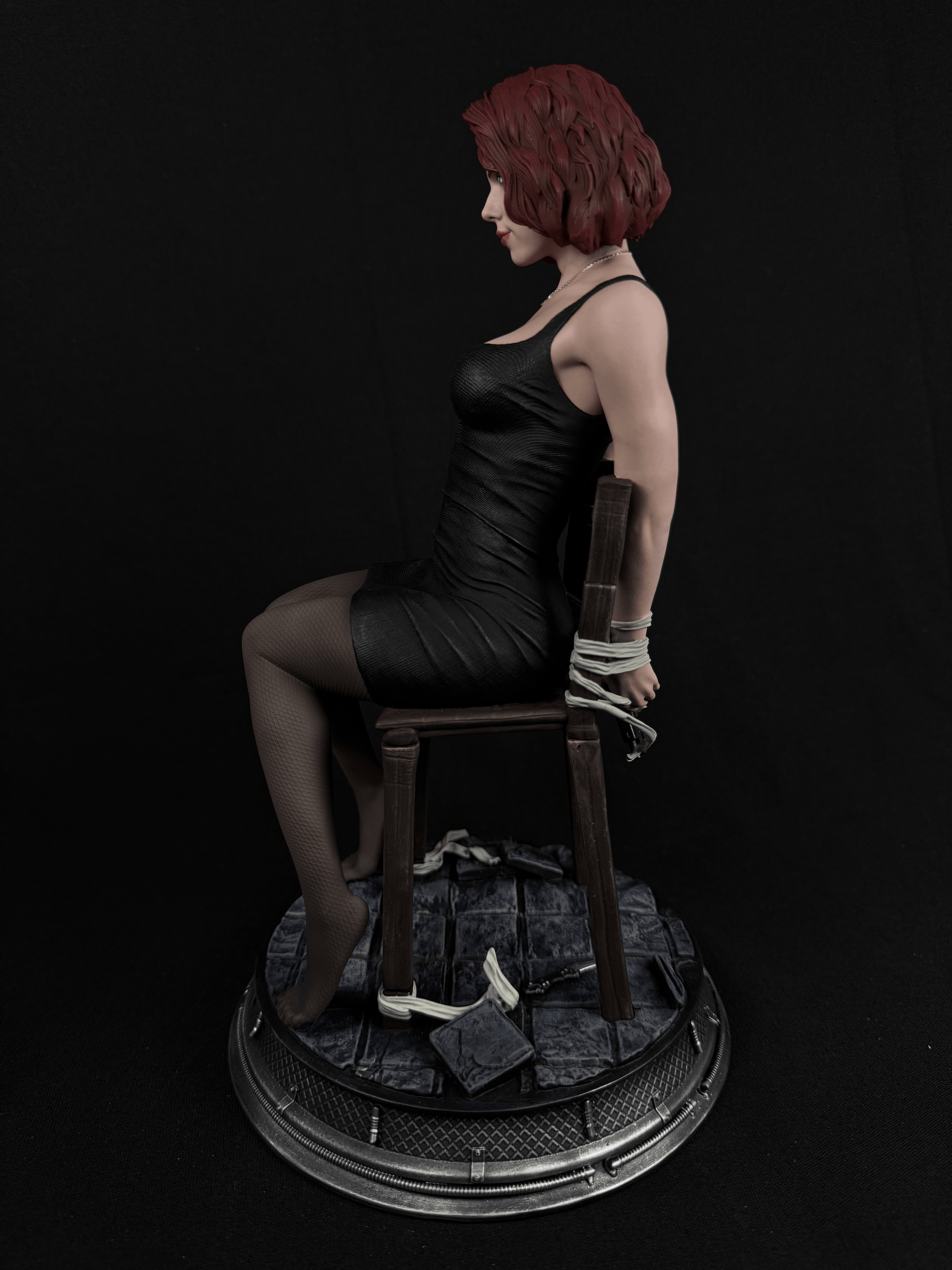 Black Suit Spy Statue