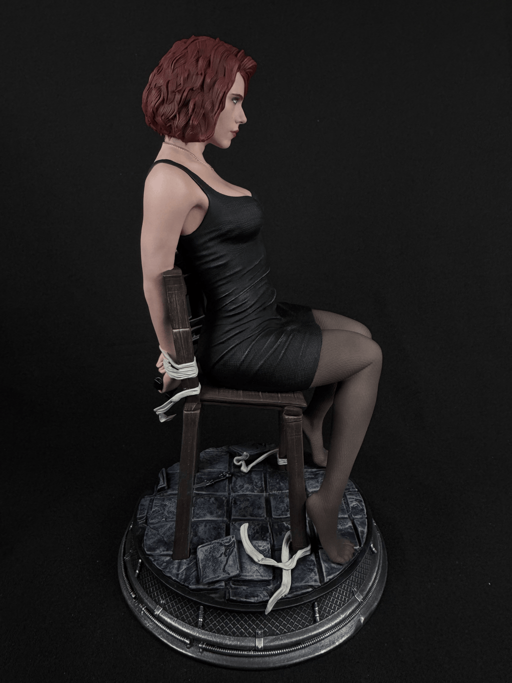 Black Suit Spy Statue