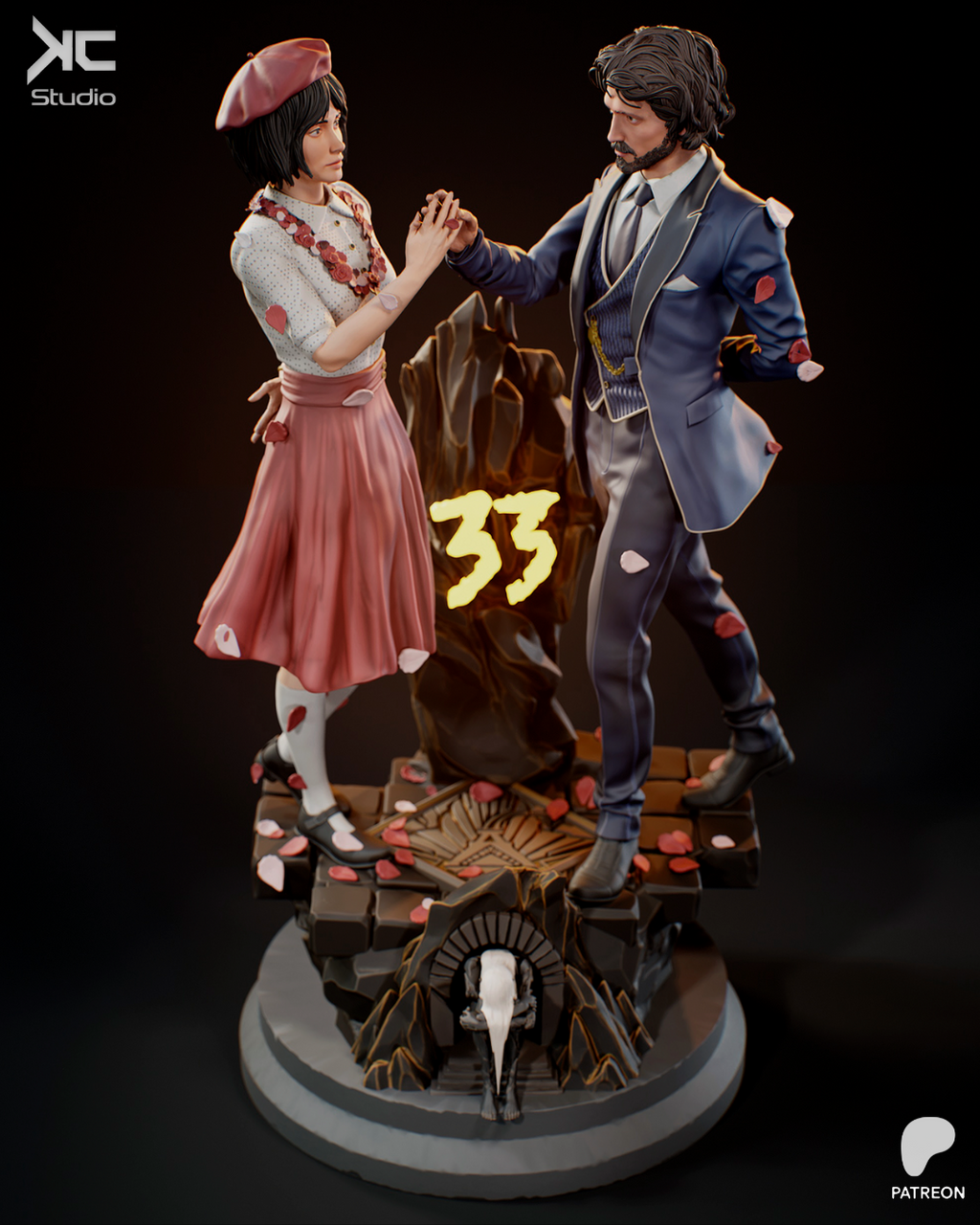 Expedition Diorama Statue