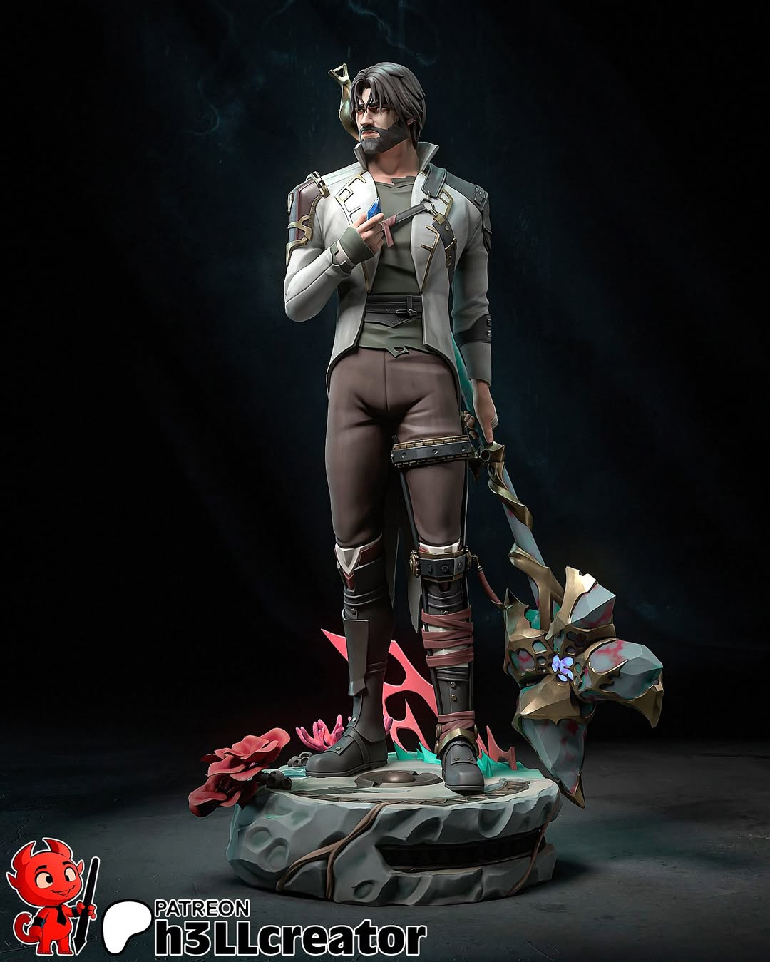 Hextech Inventor Hero Statue