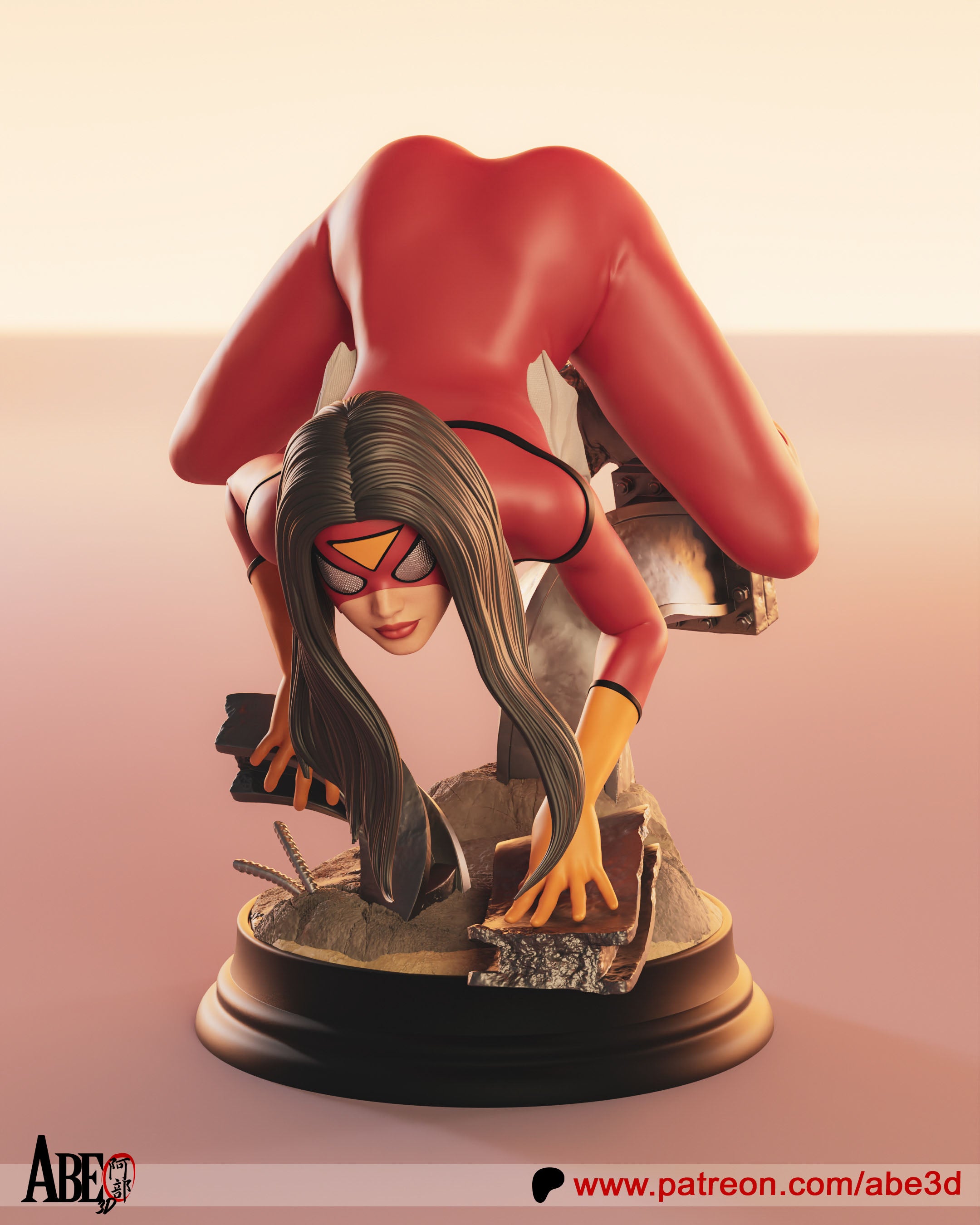 The Scarlet Arachne Statue