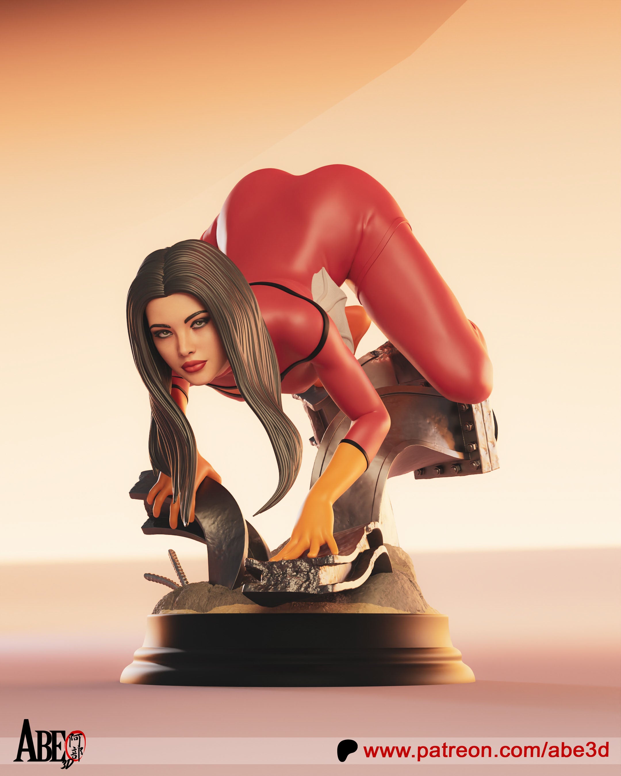 The Scarlet Arachne Statue