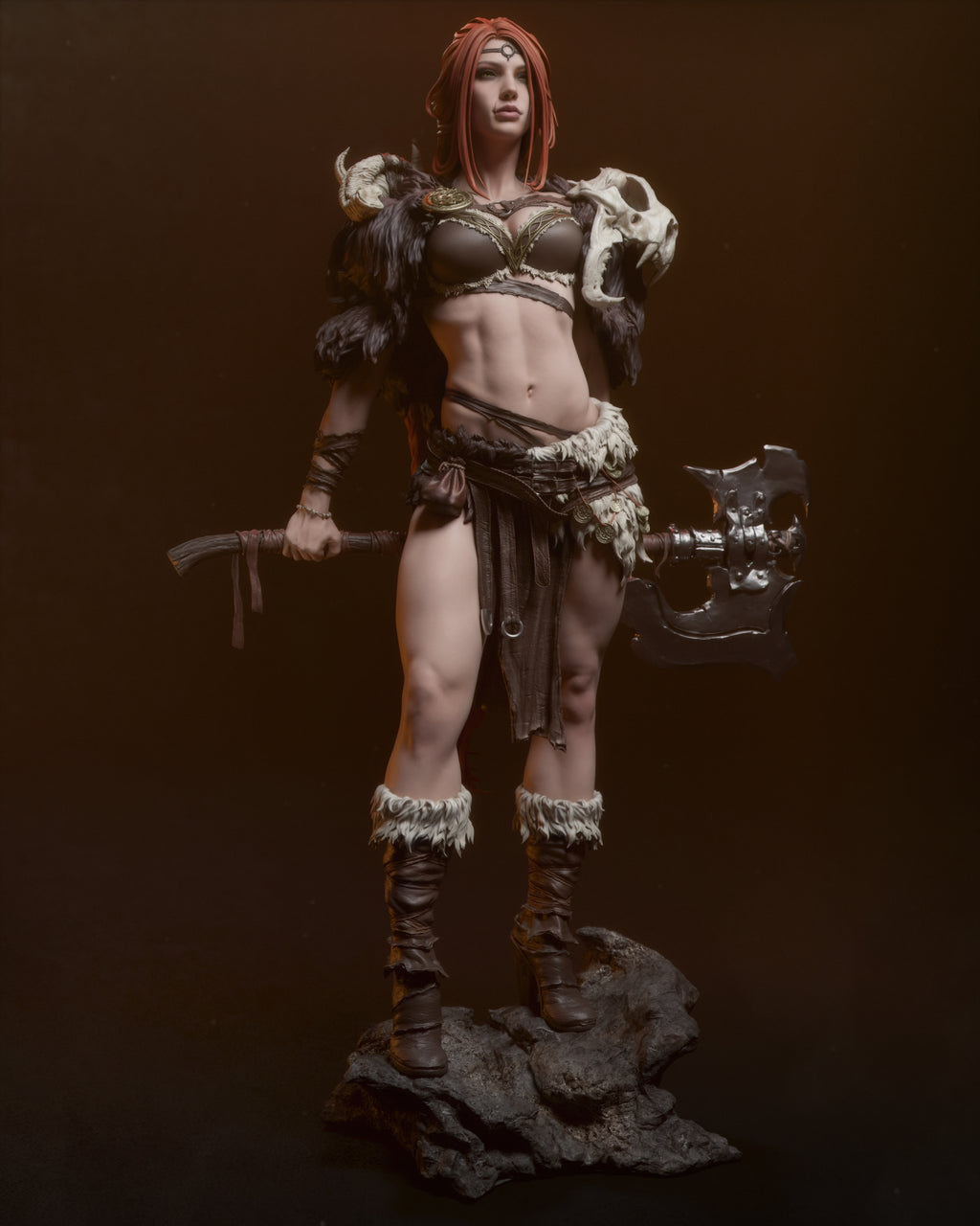Barbarian Queen Statue