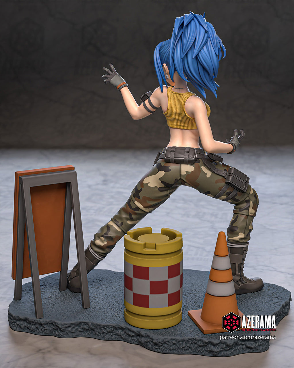 Silent Moonblade Statue