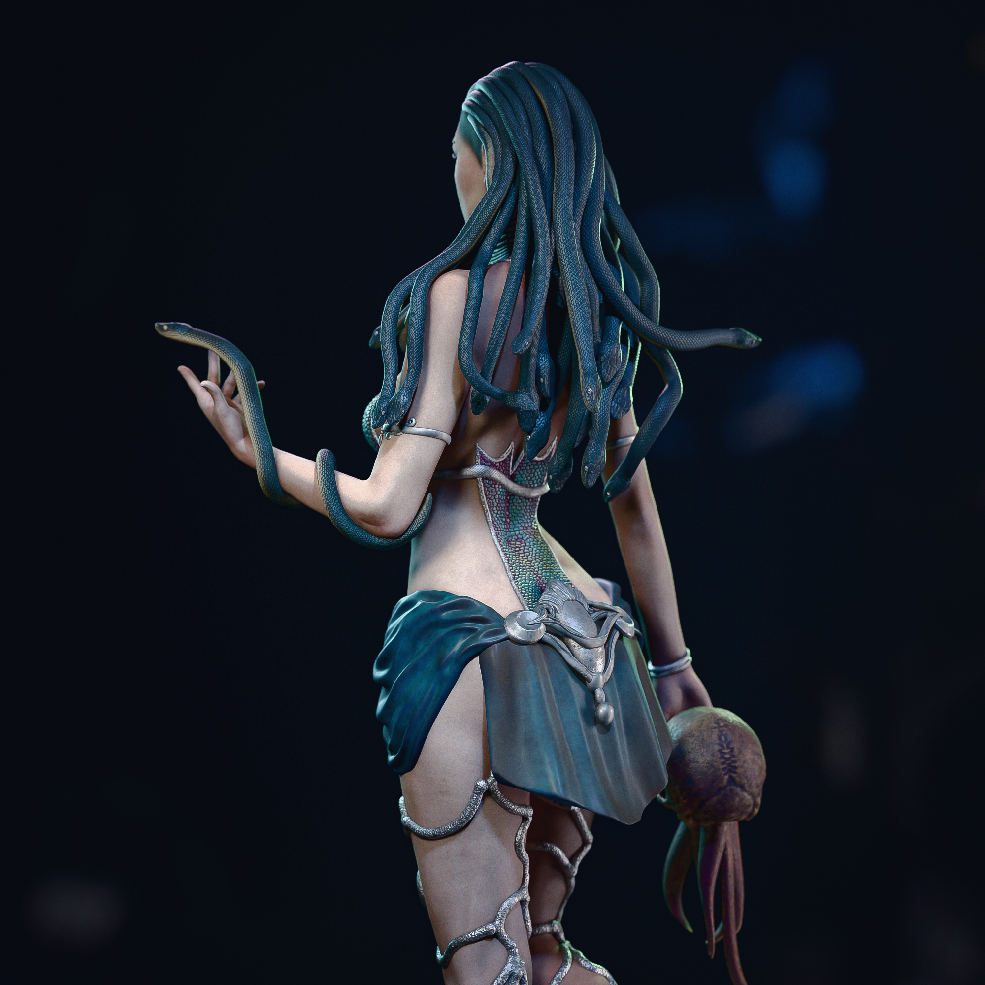 Medusa Serpent Queen Statue