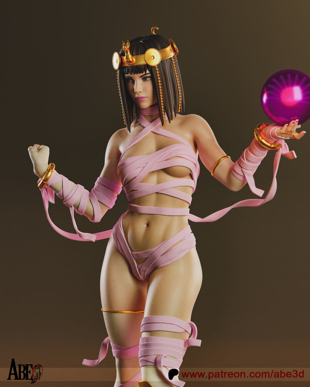 The Crystal Oracle Statue
