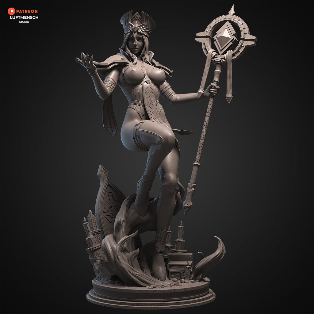 The Scarlet Inquisitor Statue