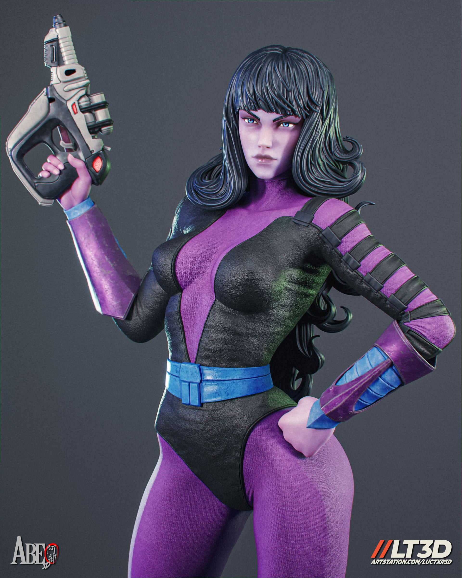 Cyber Assassin Statue