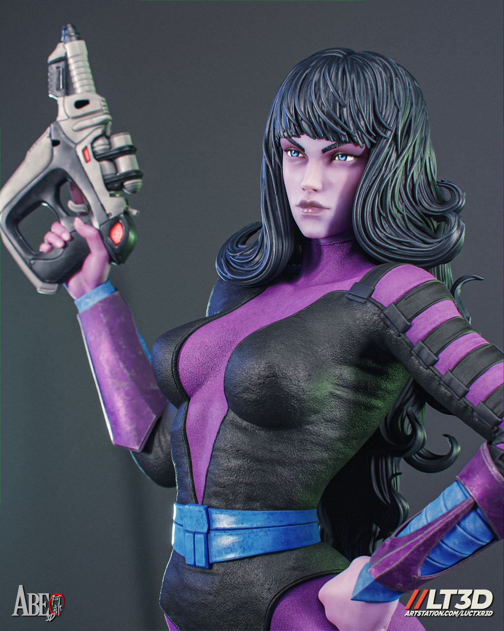 Cyber Assassin Statue