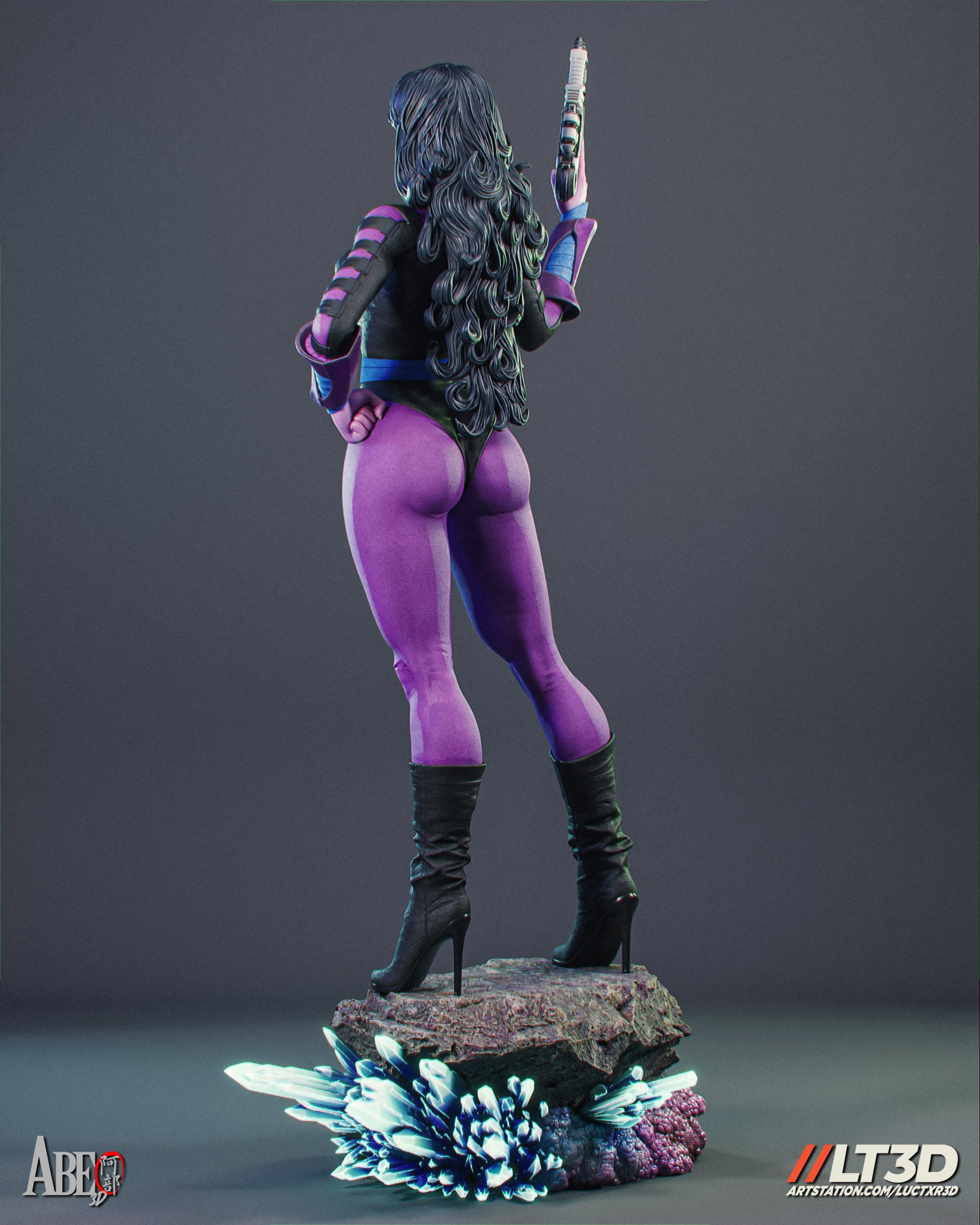 Cyber Assassin Statue