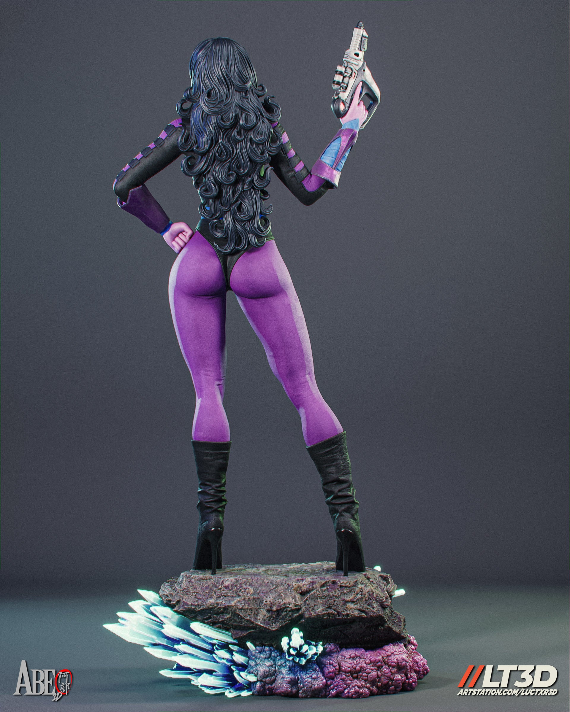 Cyber Assassin Statue