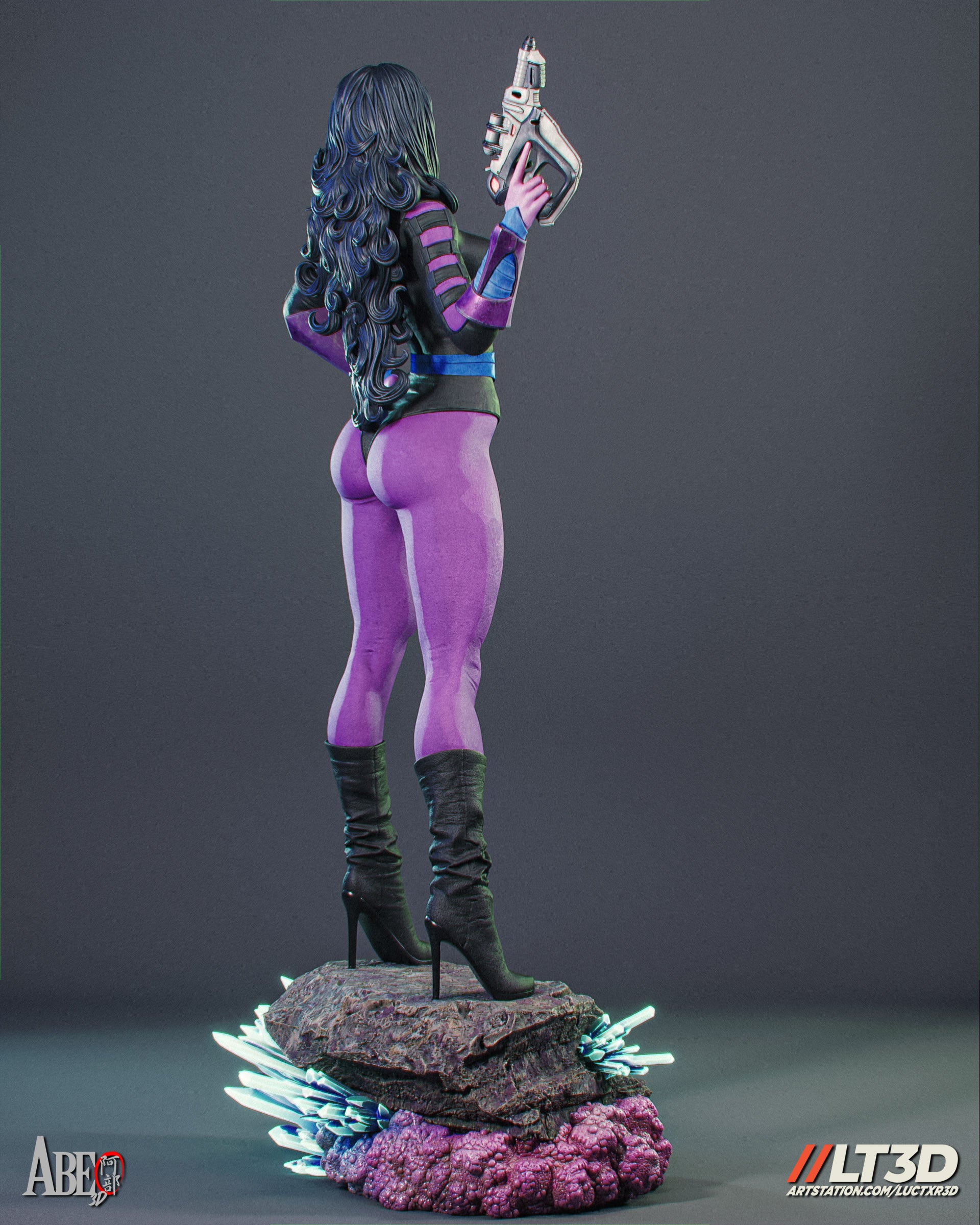 Cyber Assassin Statue