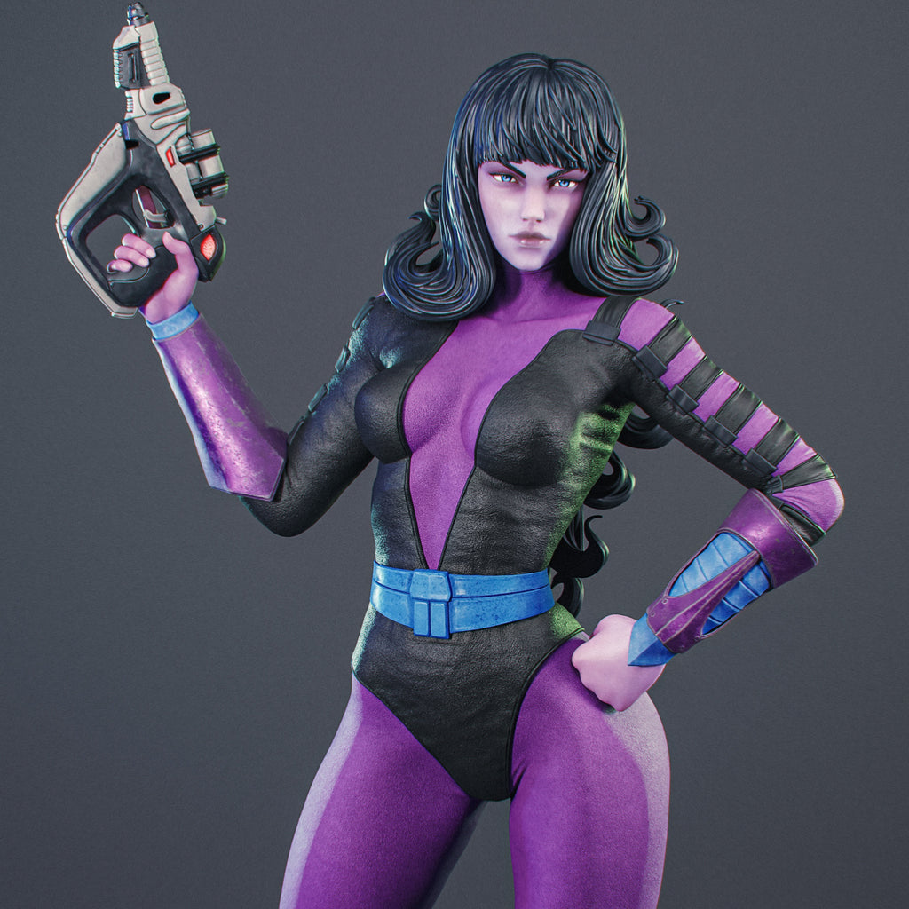 Cyber Assassin Statue