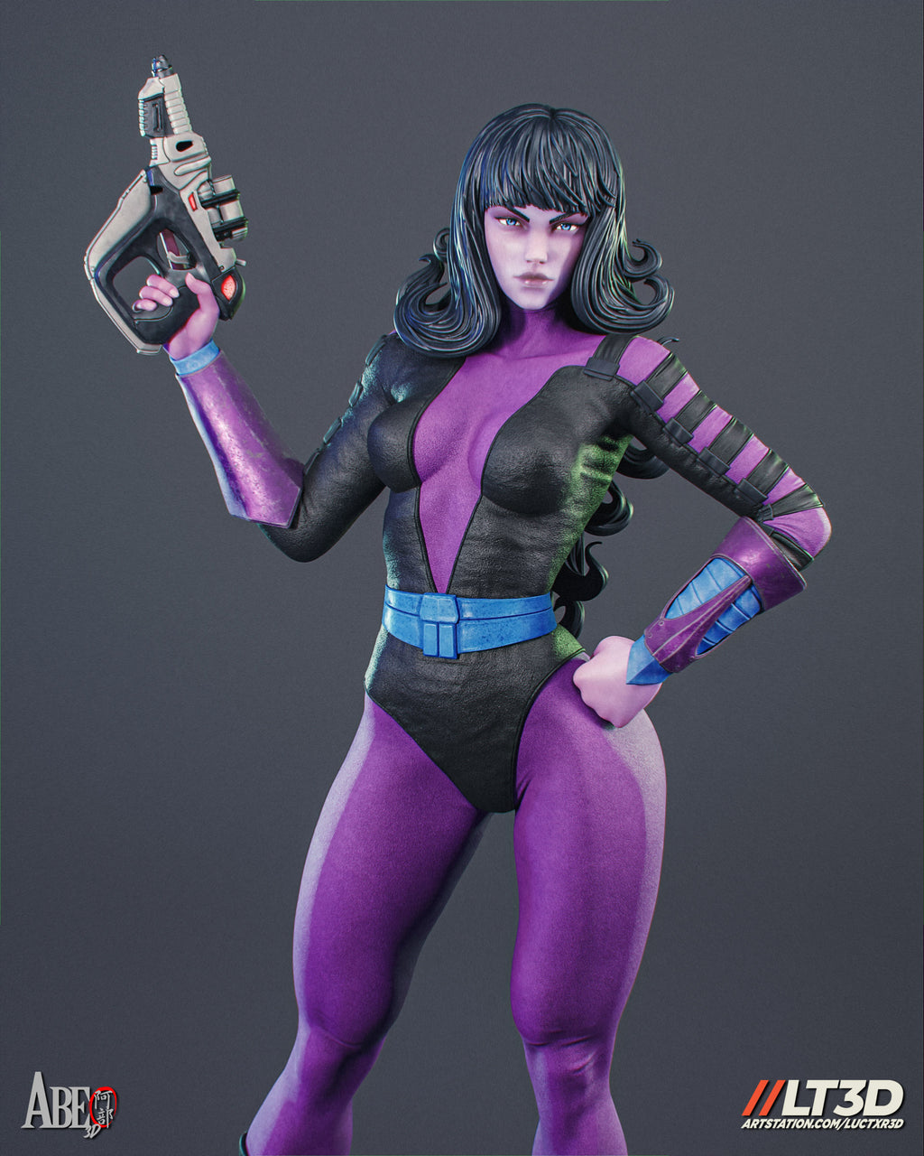 Cyber Assassin Statue