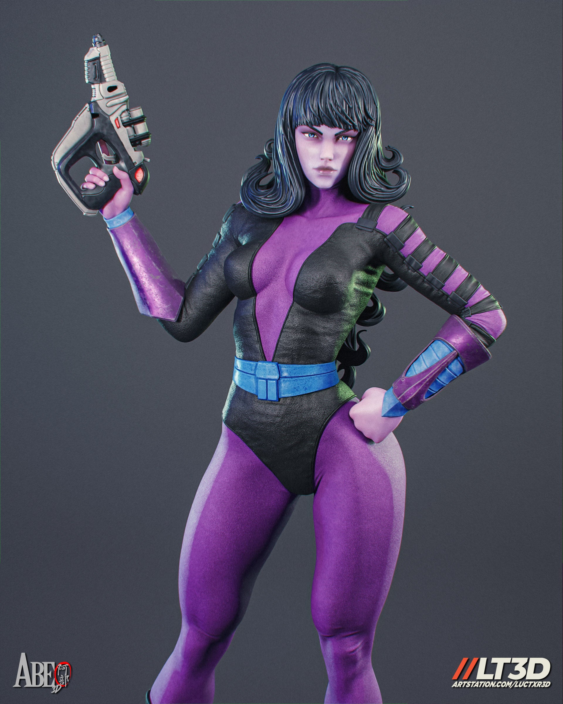 Cyber Assassin Statue