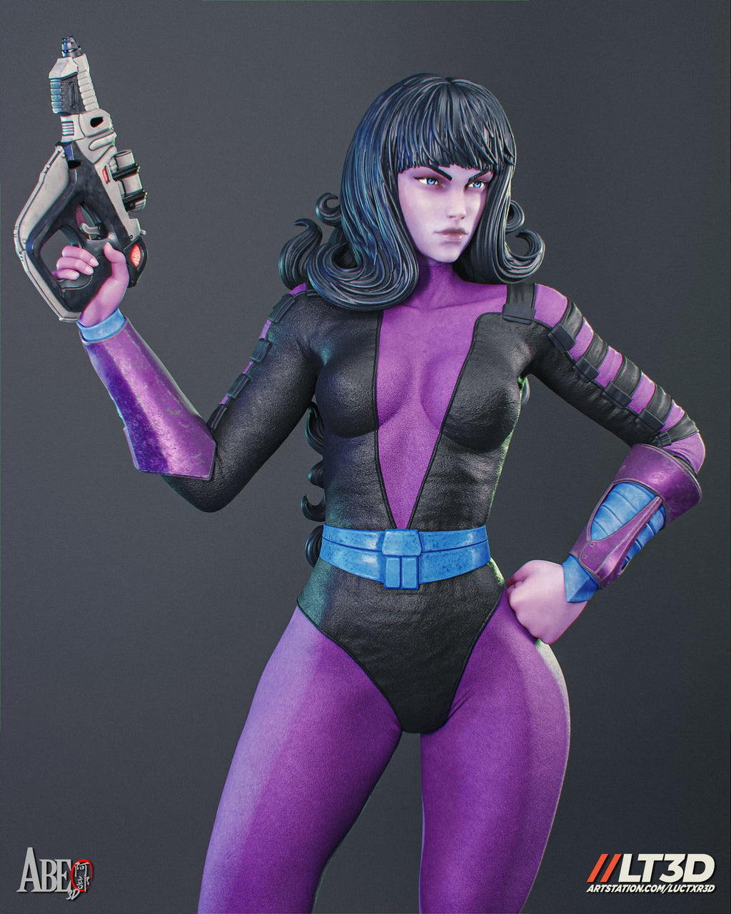 Cyber Assassin Statue