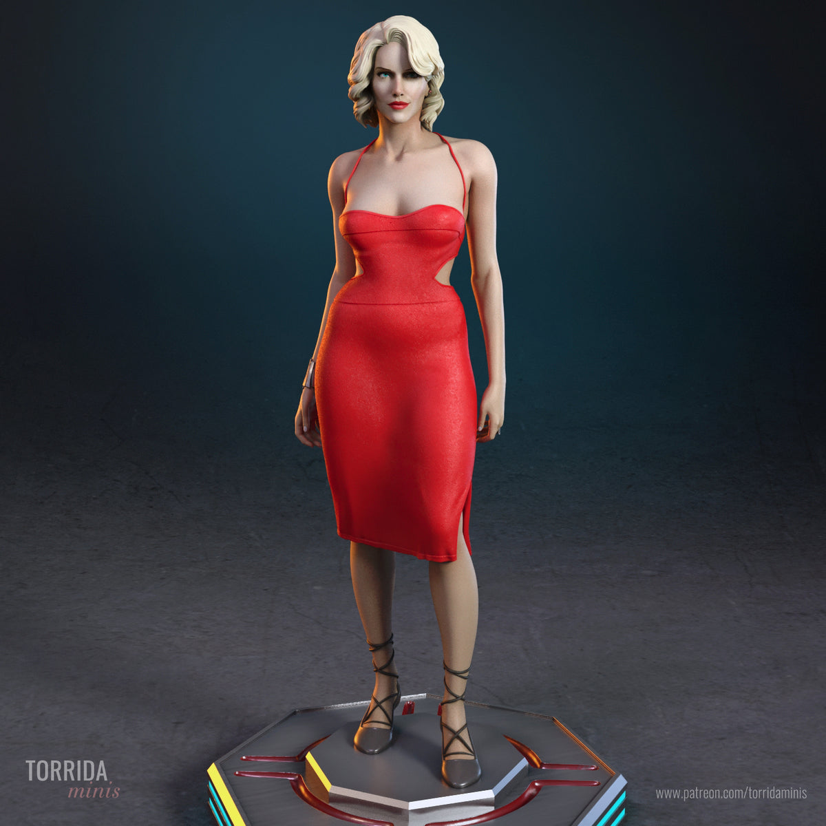 Synthetic Siren Statue