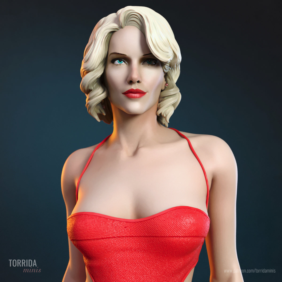Synthetic Siren Statue