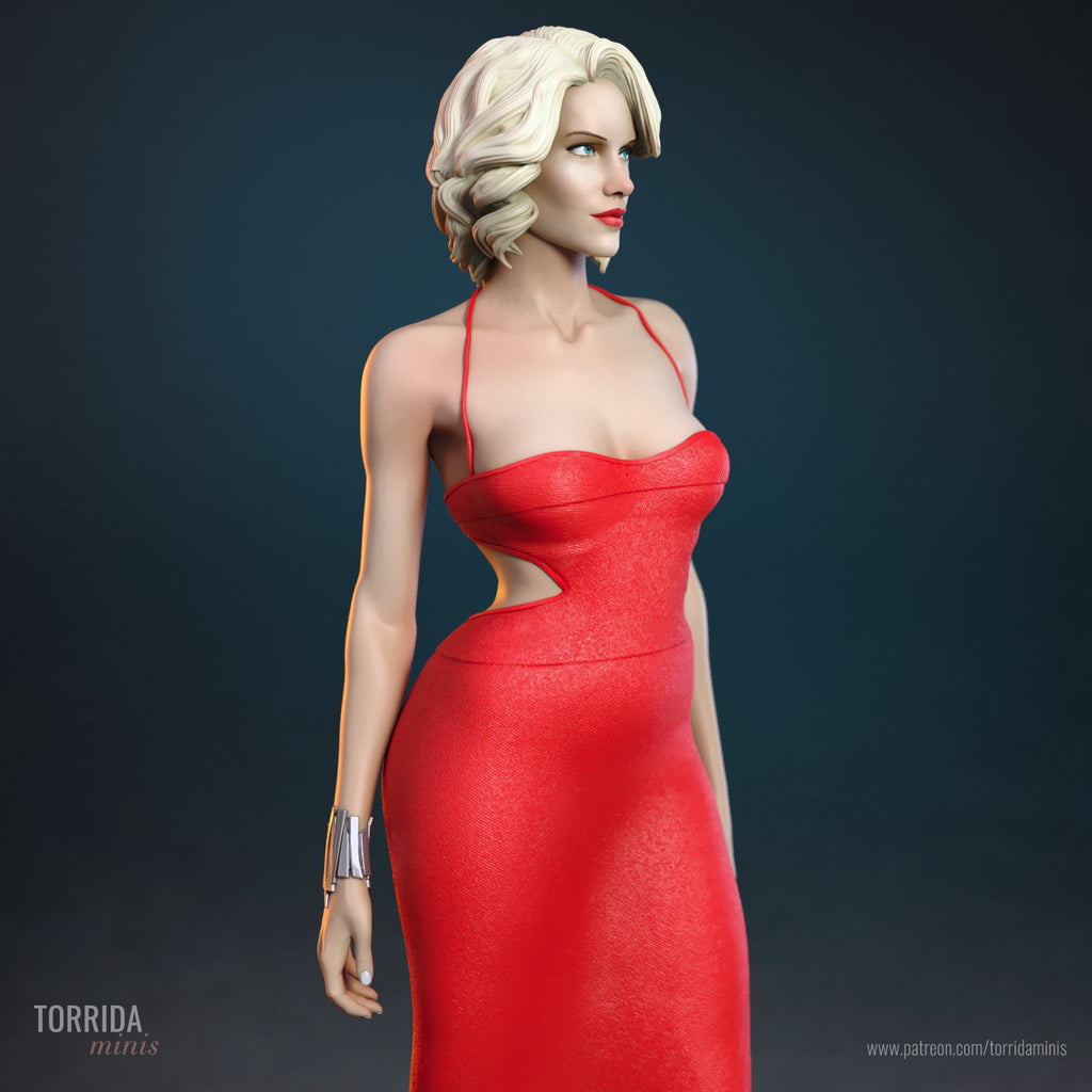 Synthetic Siren Statue