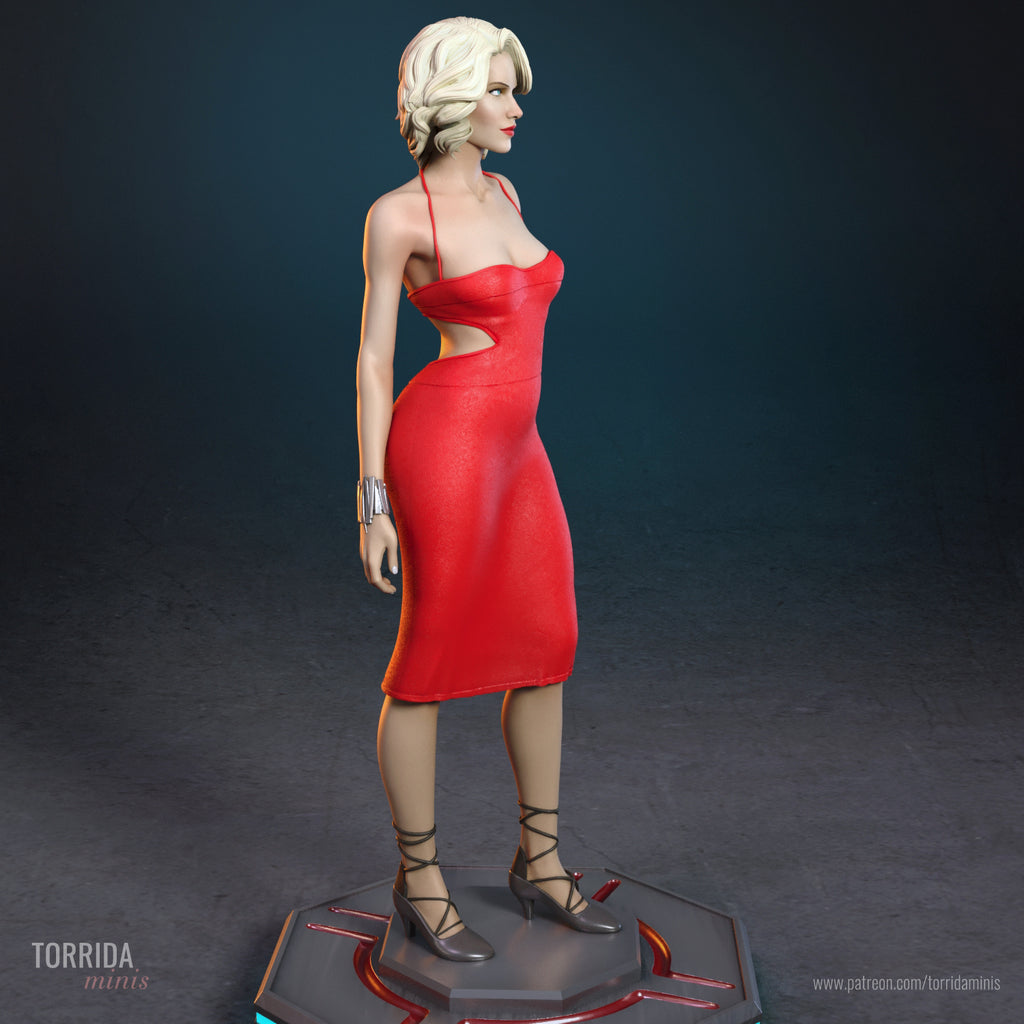 Synthetic Siren Statue