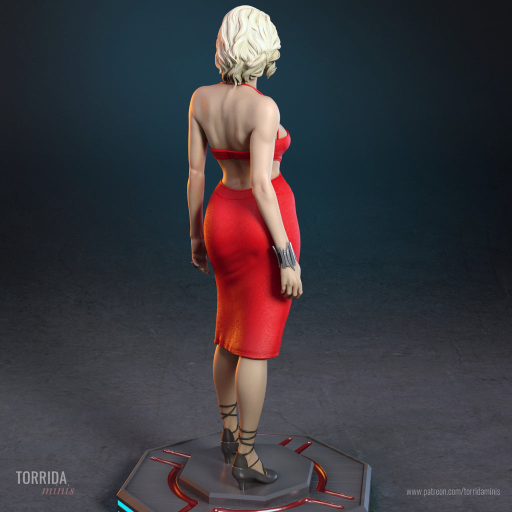 Synthetic Siren Statue