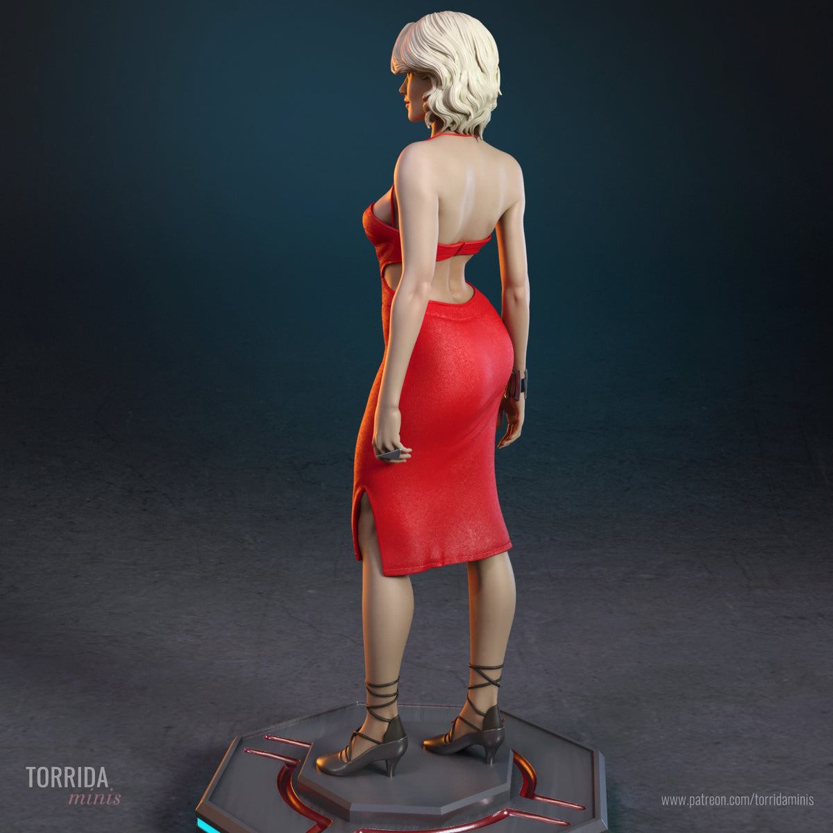 Synthetic Siren Statue