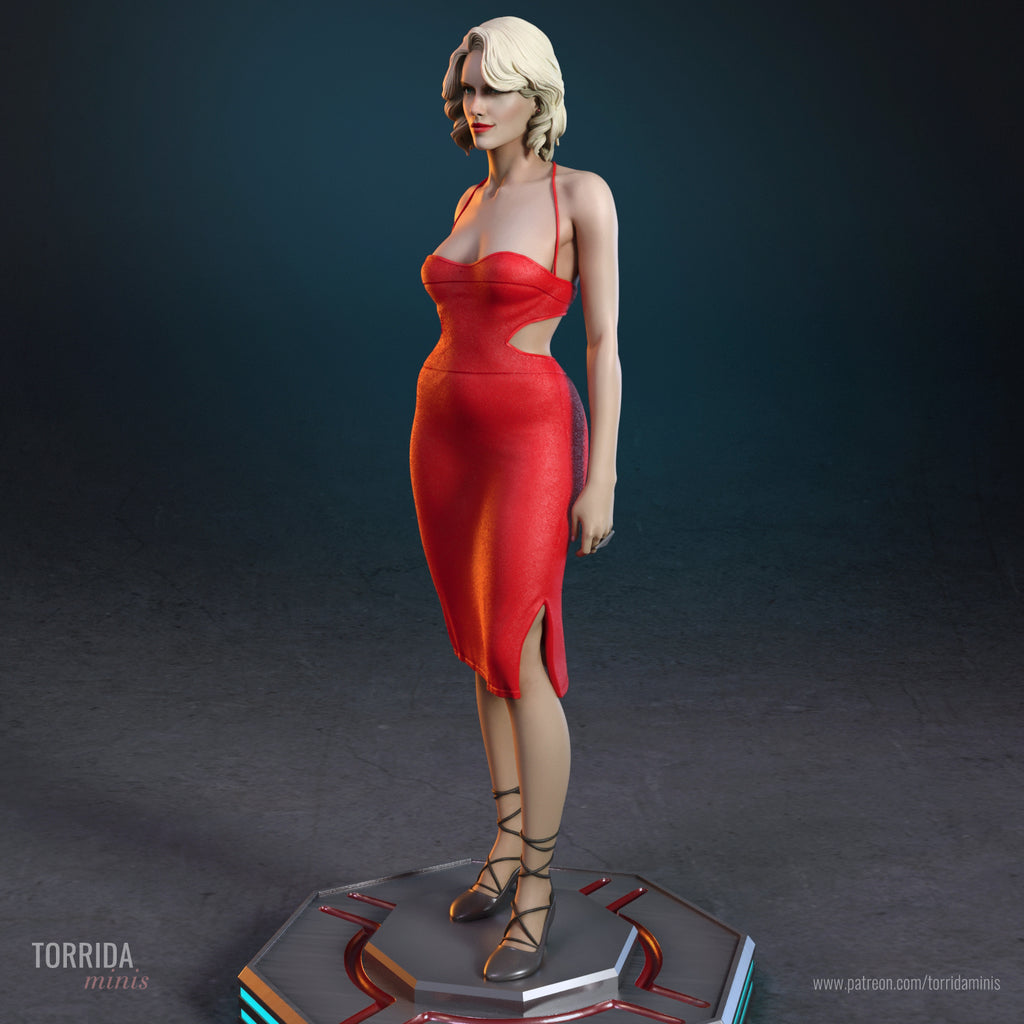 Synthetic Siren Statue