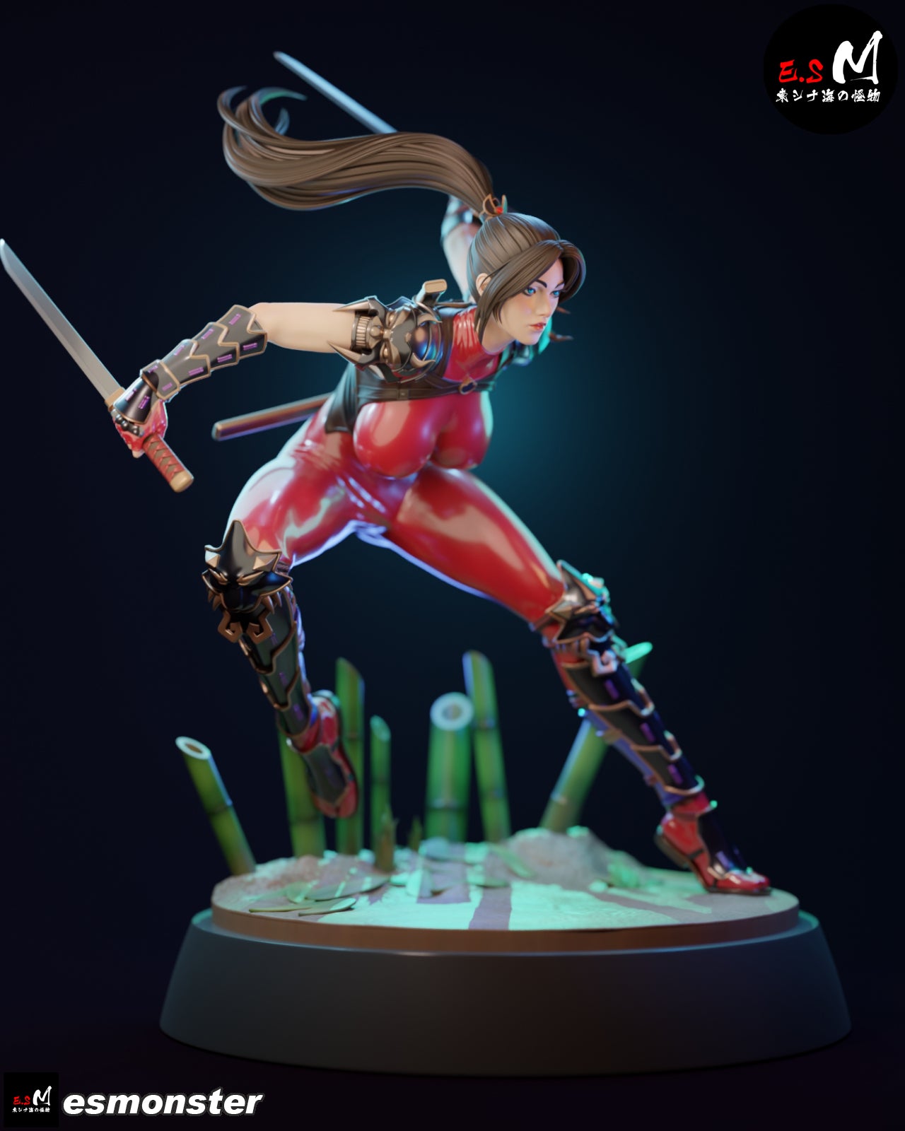 The Crimson Kunoichi Statue